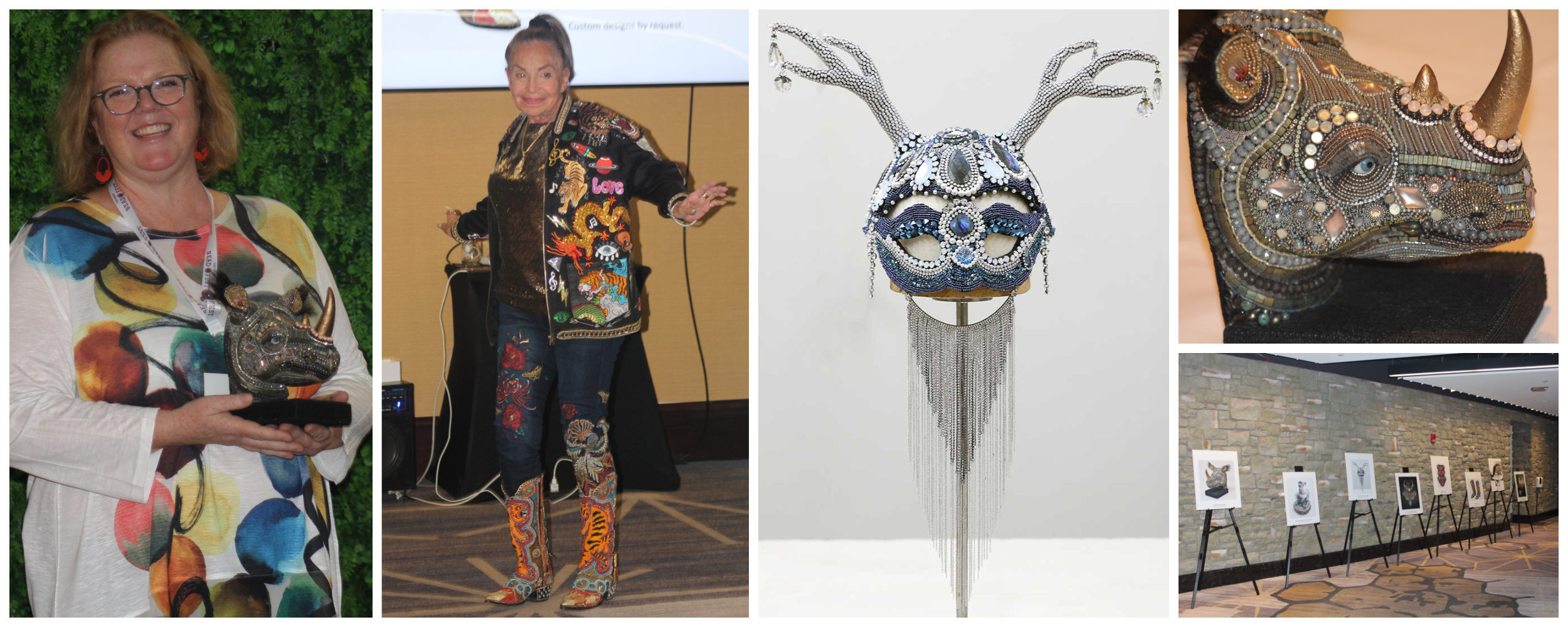 Winners of the 2022 Bead Arts Awards, presented at Bead Fest 2022