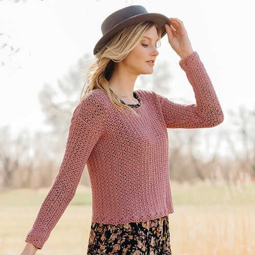 Apple Blossom Pullover crochet pattern by Natasha Robarge