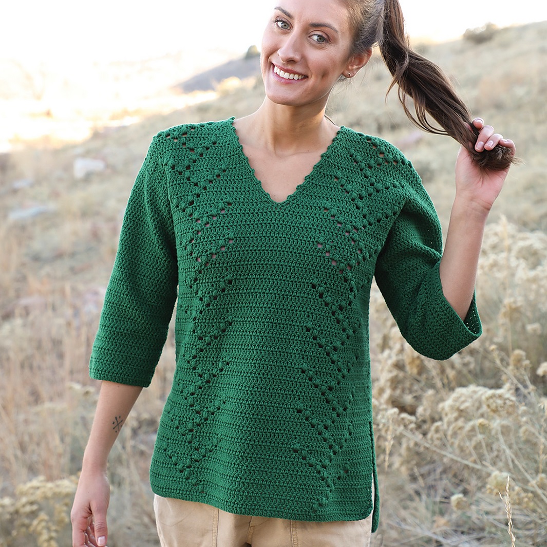 Day Hiker Sweater crochet pattern by Blazenka Simic-Boro