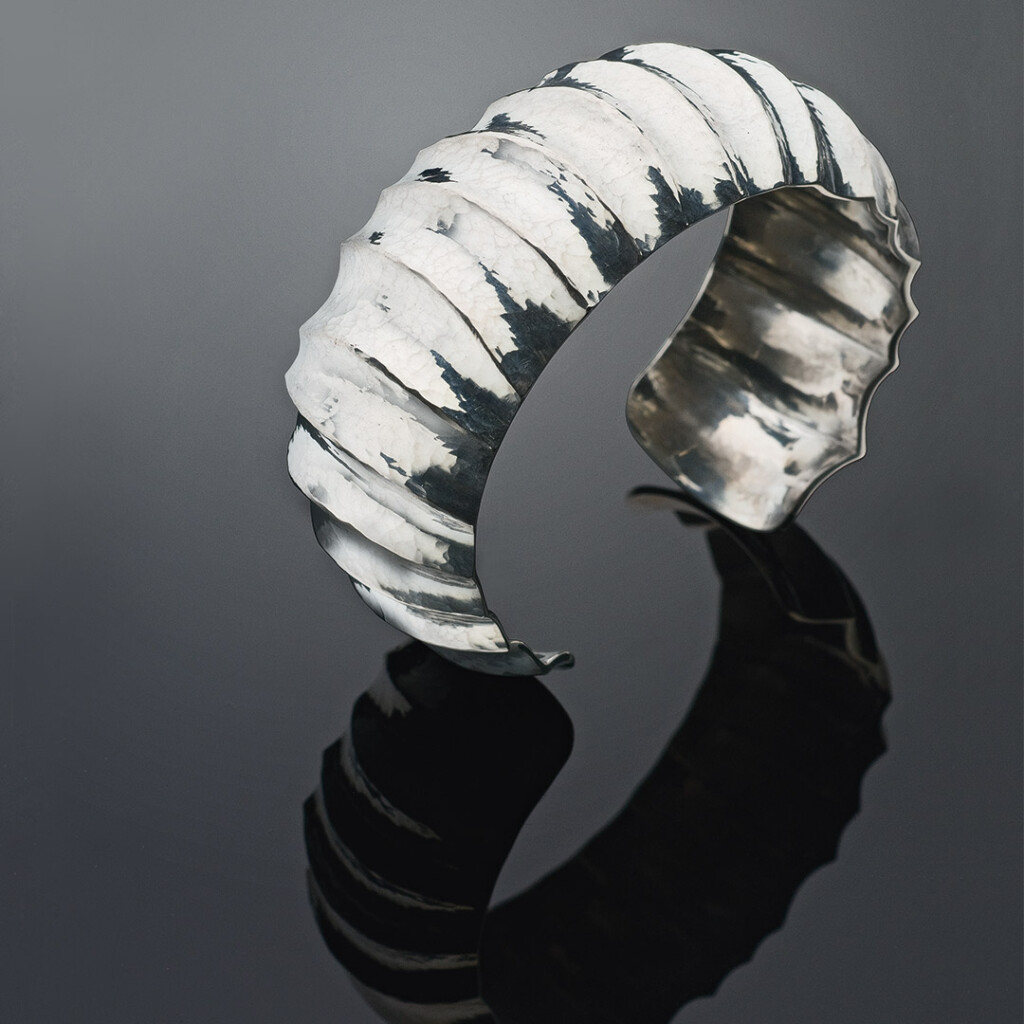 Fluted Silver Cuff