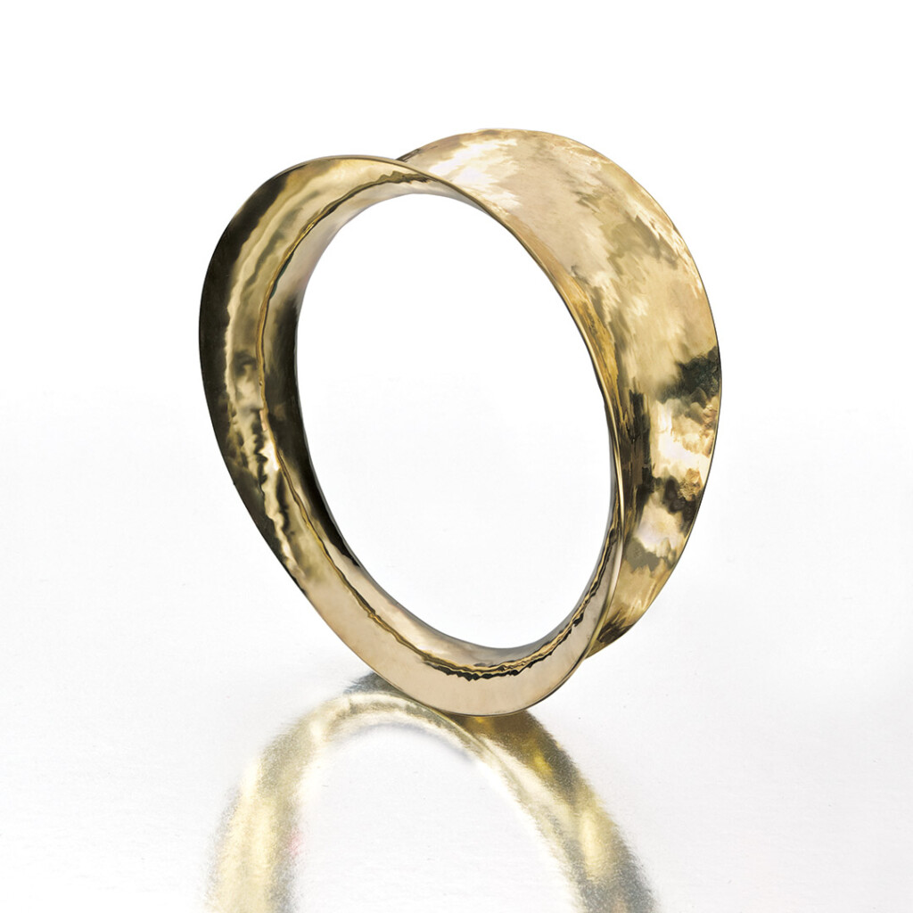 Handwrought Brass Bangle by William Fretz