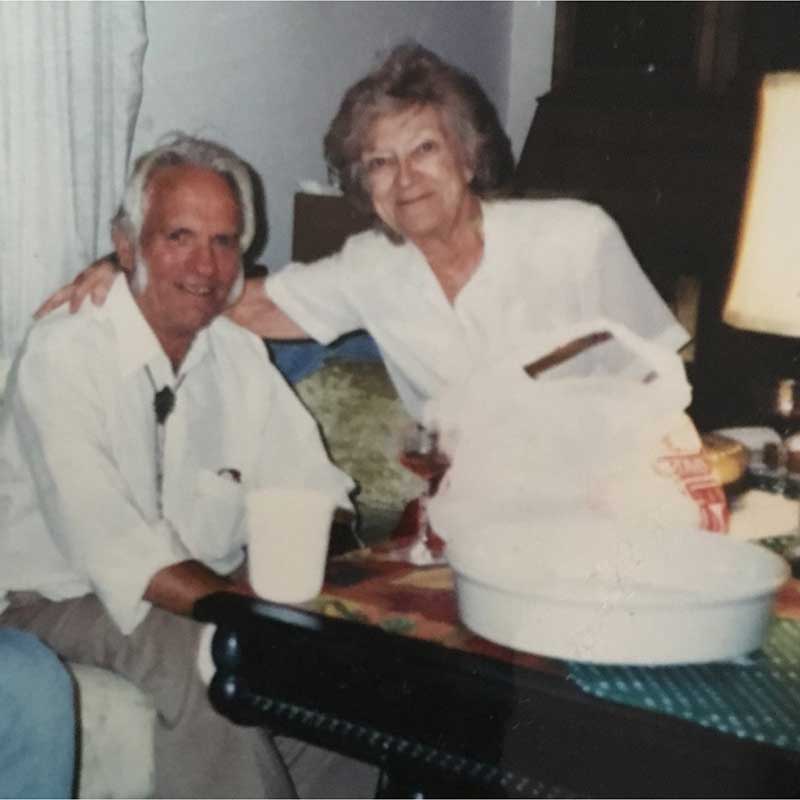 Al and Bernie Haag: in 1979, the couple displayed wulfenite from the Glove mine that really wowed the crowd and was purchased by the Smithsonian; photo courtesy Terri Haag