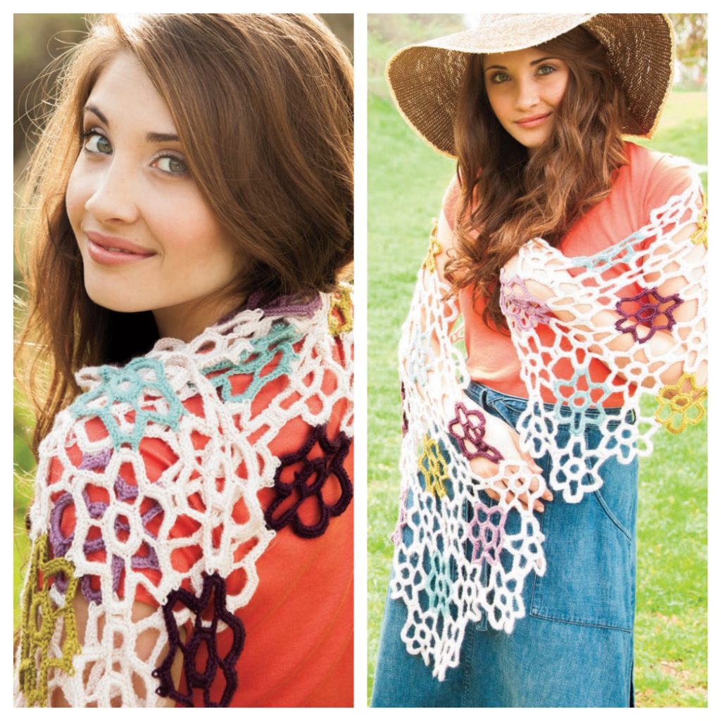 flower motif scarf patterns