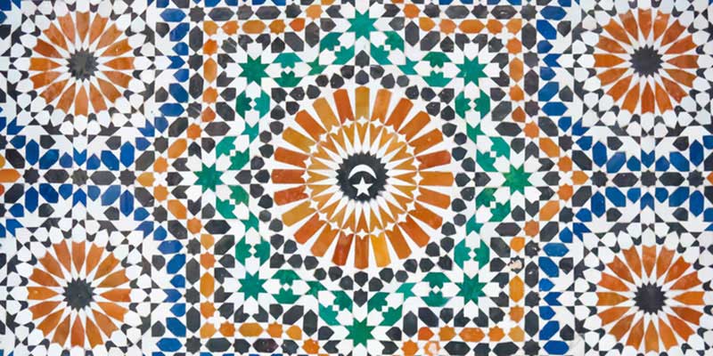 Moroccan tile, a great example of pattern and color