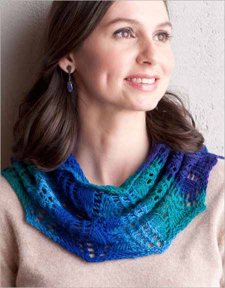 Rippling Fans Cowl Knitting Pattern Download | Accessories, Interweave+ ...