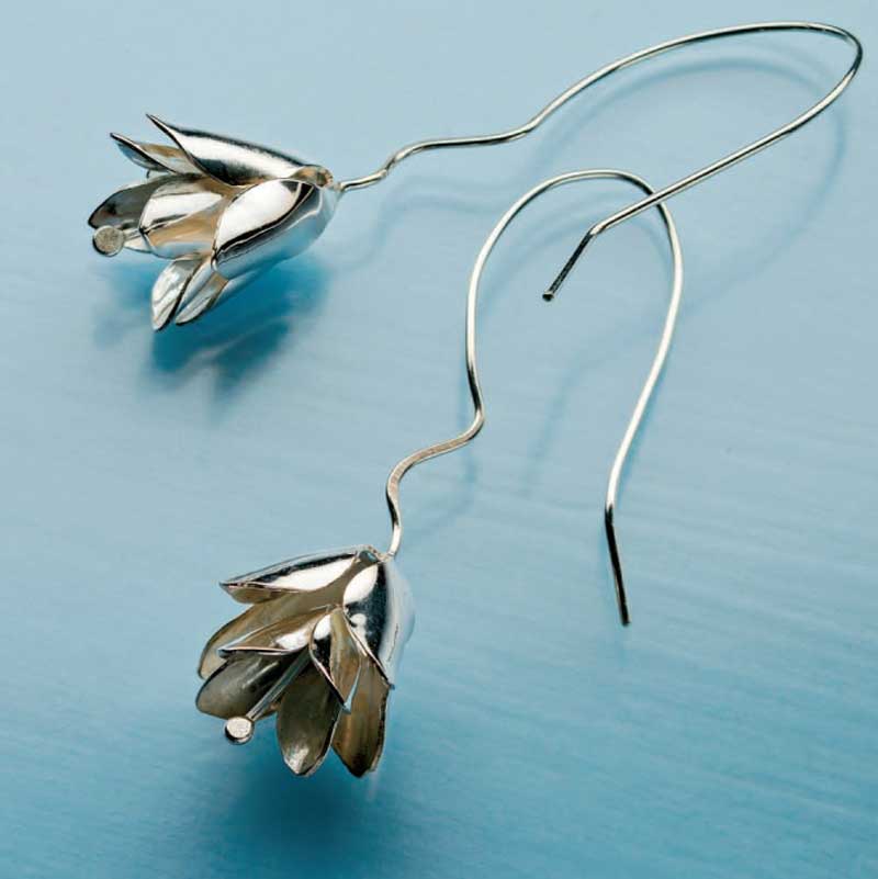 Christina Lemon earrings would make a perfect silver bell ornament.