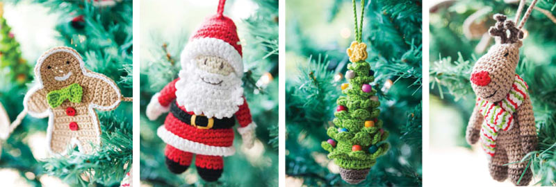 crocheted Christmas ornaments