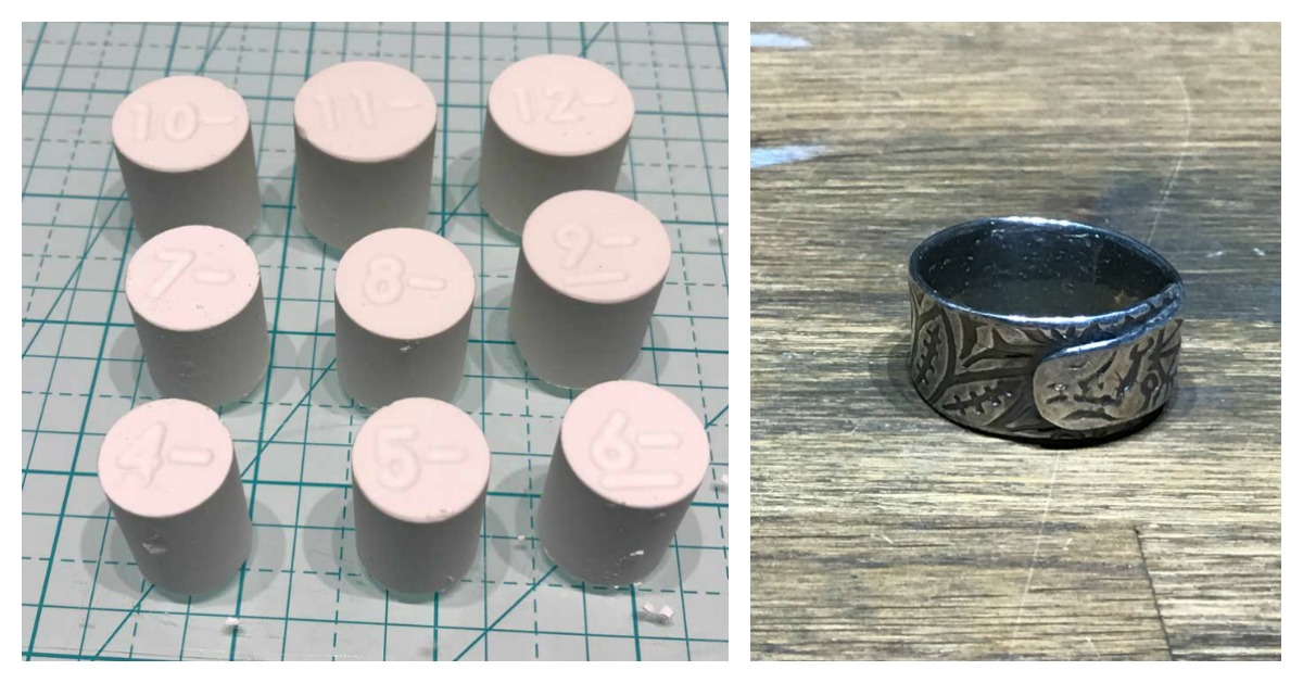 how to make metal clay rings